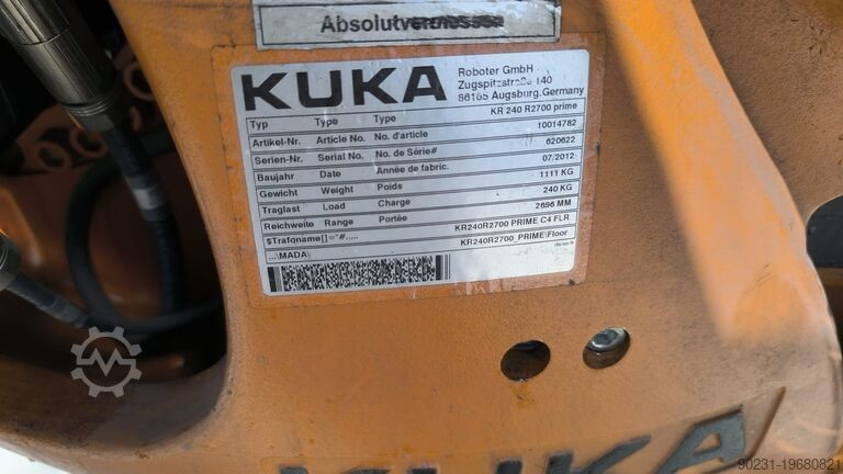 KUKA KRC4 KR 240 R2700 PRIME REFURBISHED