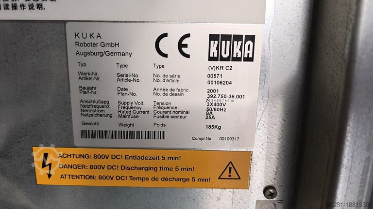 KUKA KRC2 KR 200 COMP 2005 MODEL