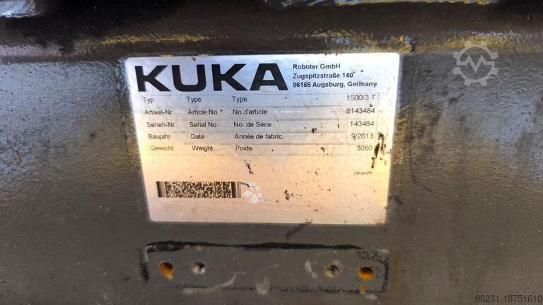 KUKA KL 1500/3T LINEAR UNIT 8 METER