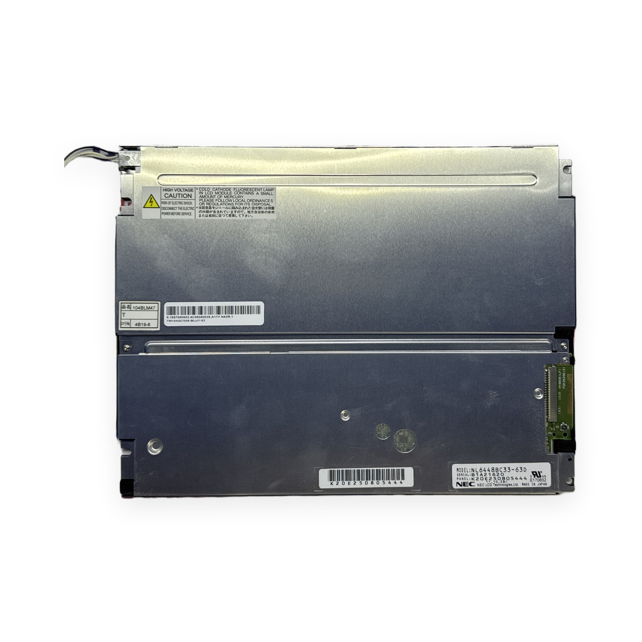 NEC NL6448BC33-63D 10.4-Inch VGA Industrial LCD Screen Panel