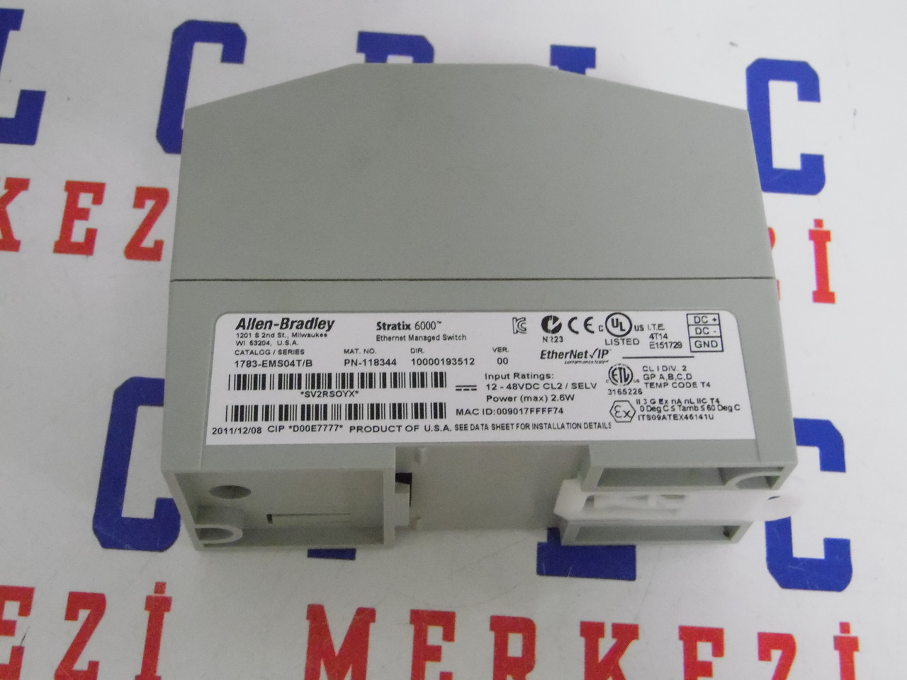 Allen-Bradley 1783-EMS04T Stratix 6000 4-Port Managed Ethernet Switch