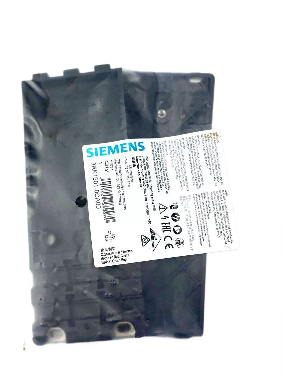 Siemens 3RK1901-0CA00 AS-Interface K60 Compact Mounting Plate