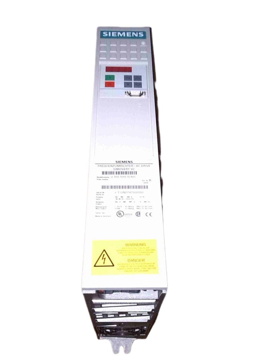 Siemens 6SE7016-1EA61 SIMOVERT MASTERDRIVES Frequency Inverter