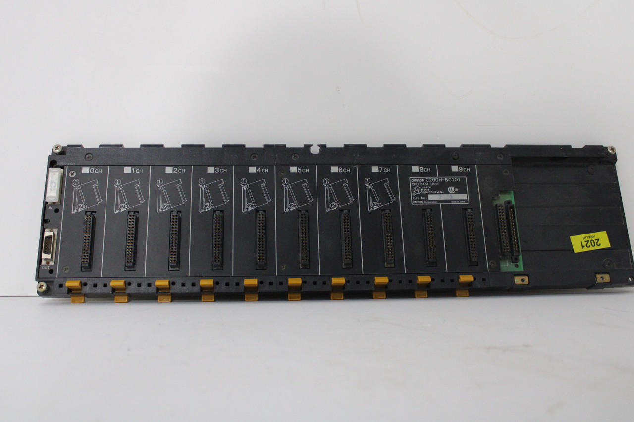 Omron C200HW-BC101 SYSMAC CPU Base Unit 10-Slot Backplane Rack