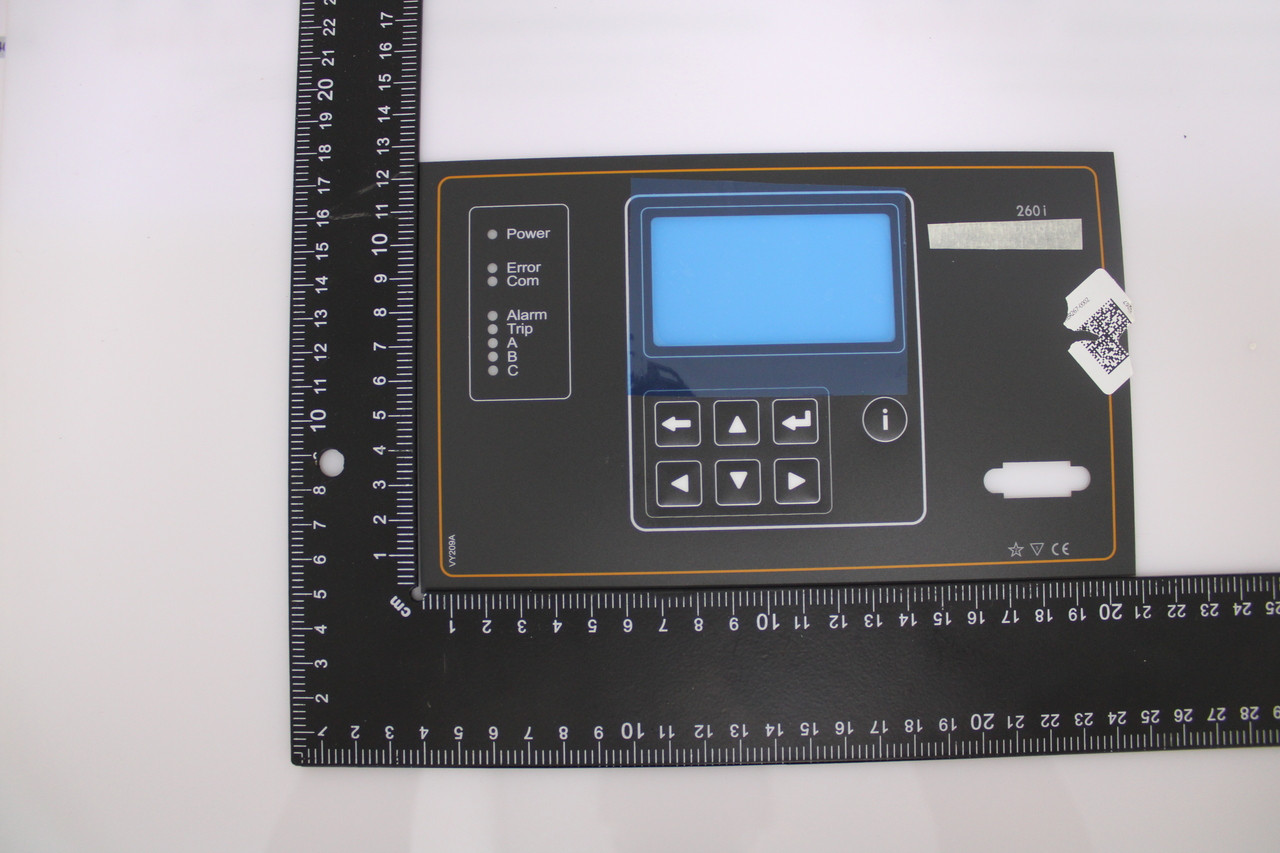 Schneider Electric VAMP2601 Front Overlay Label Membrane Keypad
