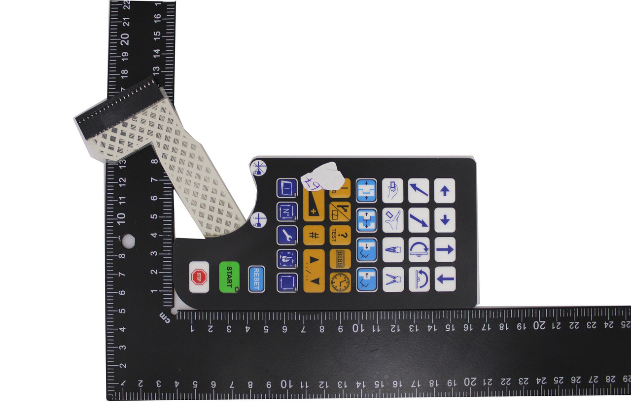 Marposs MPA-2-P Grinding Gauge Front Membrane Keypad Overlay