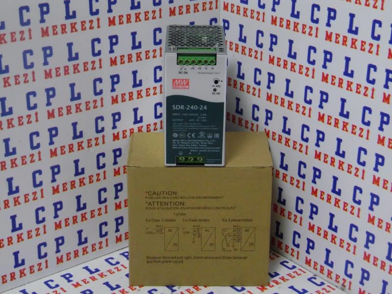 Mean Well SDR-240-24 Industrial DIN Rail Power Supply 24V 10A