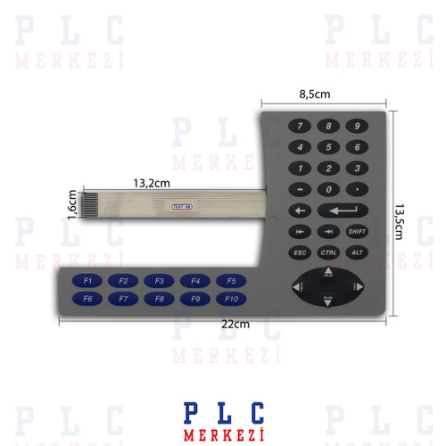 2711P-K6 43 PANEL VIEW PLUS 600 MEMBRANE KEYPAD
