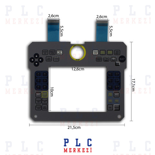 JZRCR-NPP03-20  171mm X 215mm MEMBRANE KEYPAD