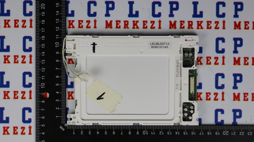 Rear view of LSUBL6371A 5.7-inch LCD screen showing model number and circuit details.