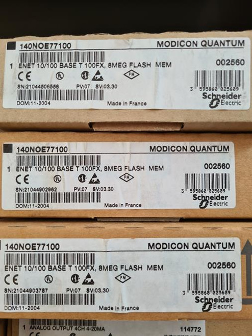 Schneider Modicon Quantum 140NOE77100 Ethernet TCP/IP Module