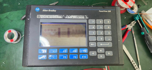 Allen-Bradley 2711-K5A8L1 PanelView 550 Keypad HMI Terminal (Defective Backlight / No Illumination)