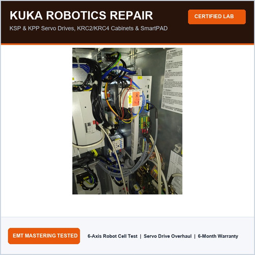 KUKA Robot Repair Service | KSP & KPP Servo Drives, SmartPAD & Controller Diagnostics