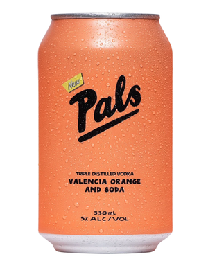 PALS VODKA VALENCIA ORAGE AND SODA CANS 3X4X330ML