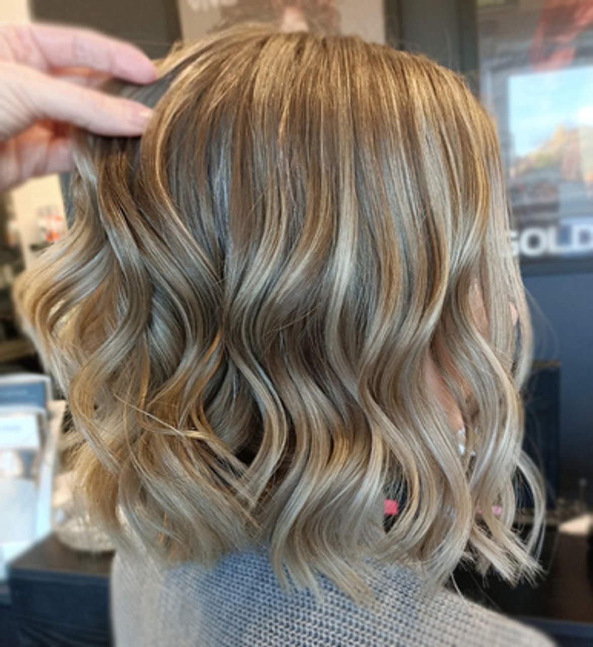 Half head highlights clearance before and after