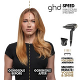 ghd Speed Professional Hair Dryer Metallic Black