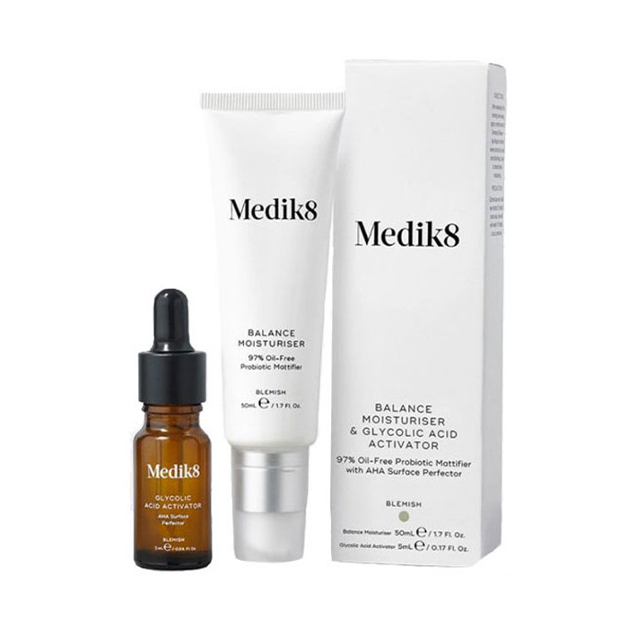 Medik8 Balance Moisturiser with Glycolic Acid Activator Vivo Hair