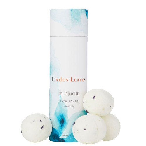 Linden Leaves In Bloom - Bath Bombs - Aqua Lily