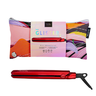 Glister Mini Travel Tourmaline Straightener - Sangria
