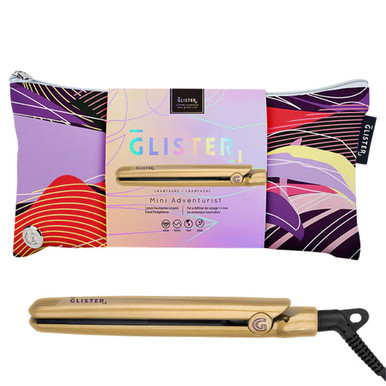 Glister Mini Travel Tourmaline Straightener - Champagne