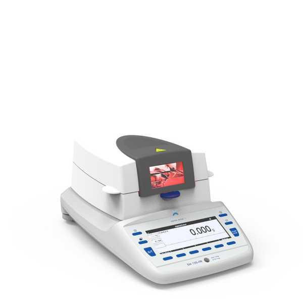 Precisa XM 60HR Moisture Analyzer, 124 g x 0.0001 g / 0.001, Halogen Scales Plus
