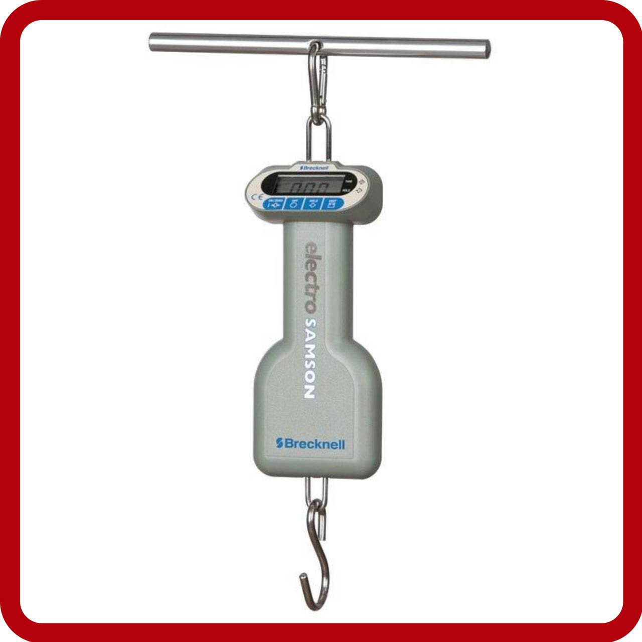 Brecknell ElectroSamson Portable Hanging Fishing Scale, 55 lb x 0.05 lb /  0.5 oz - Scales Plus