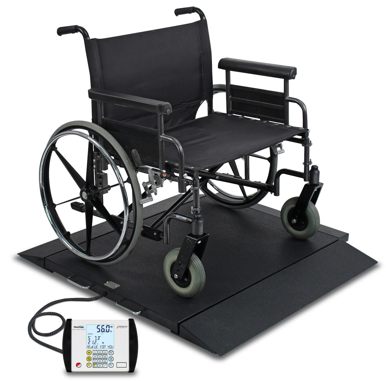 Cardinal Detecto BRW1000-AC Wheelchair Scale, 1000 lb x 0.2 lb