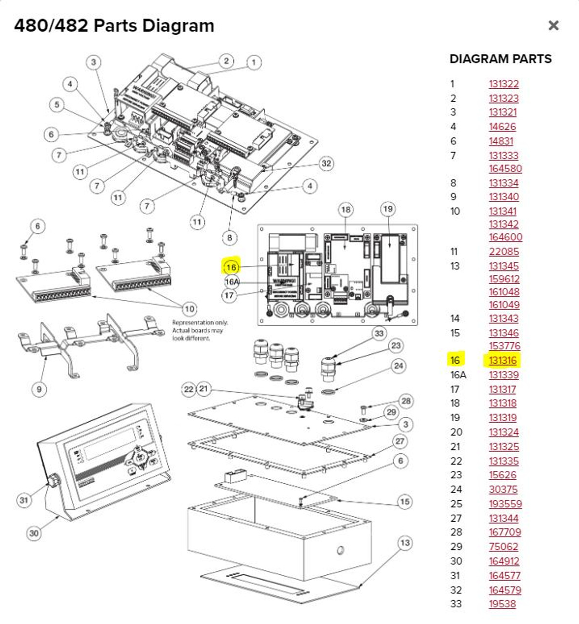 Rice Lake Power Supply, Switching 85-265VAC Input, 6VDC Output, 480  indicator