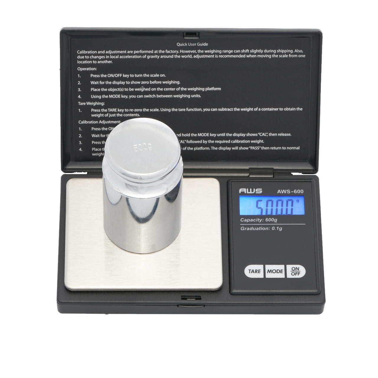 AMW-1000 COMPACT DIGITAL BENCH SCALE, 1KG X 0.1G