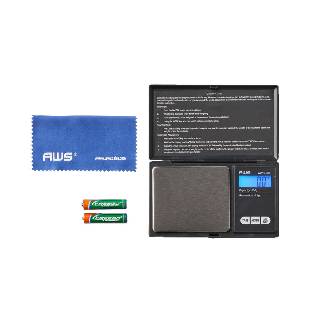 600 Gram Digital Portable Scale x 0.1, MEAS-0046
