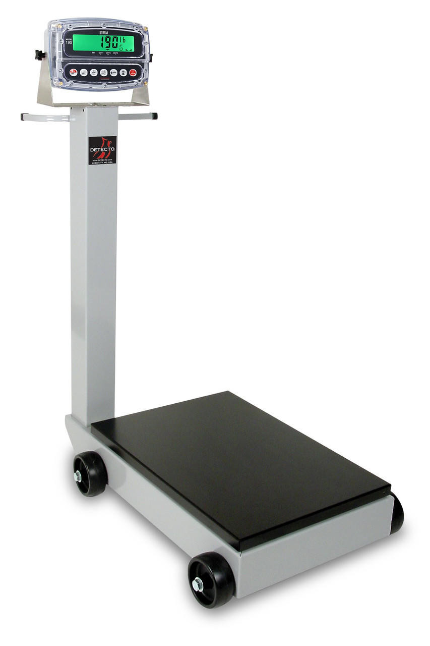 CardinalScales 5852F-190 Portable Digital Floor Scale 500 lbs with 190 Indicator