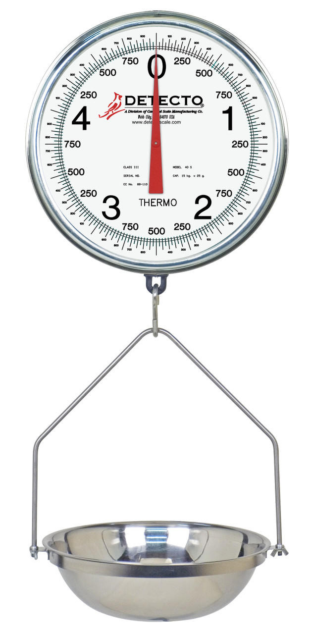 DETECTO Hanging Scale, Electronic, 500 Lb Capacity