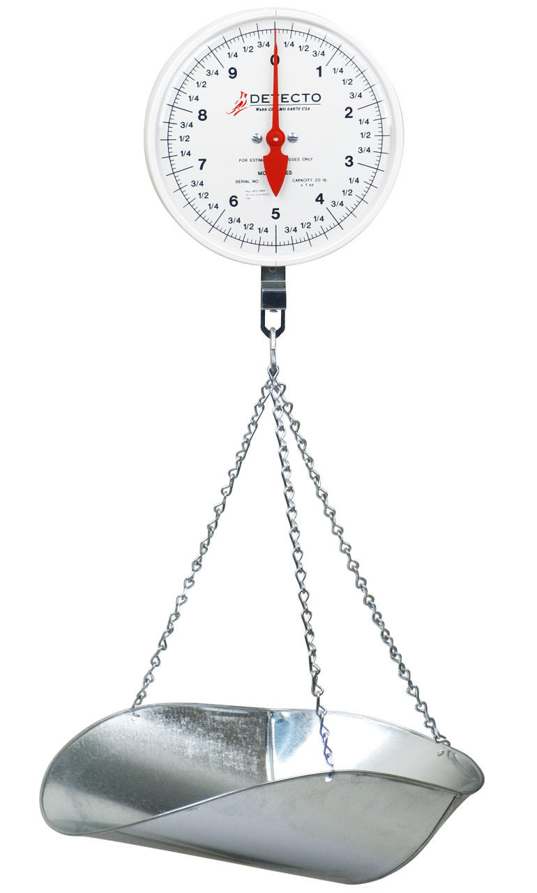 Detecto MCS-20P Hanging 20 lb. Scoop Scale