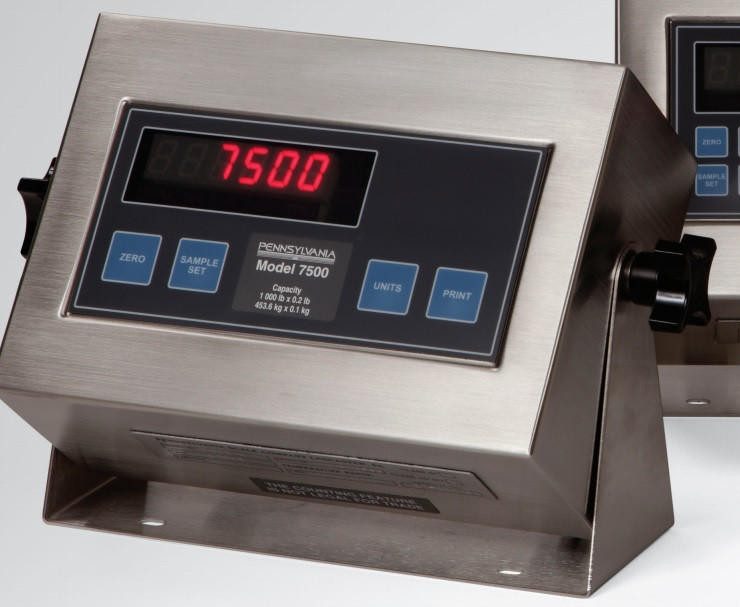 Pennsylvania Scale 7500+ Stainless Steel Digital Indicator, NTEP
