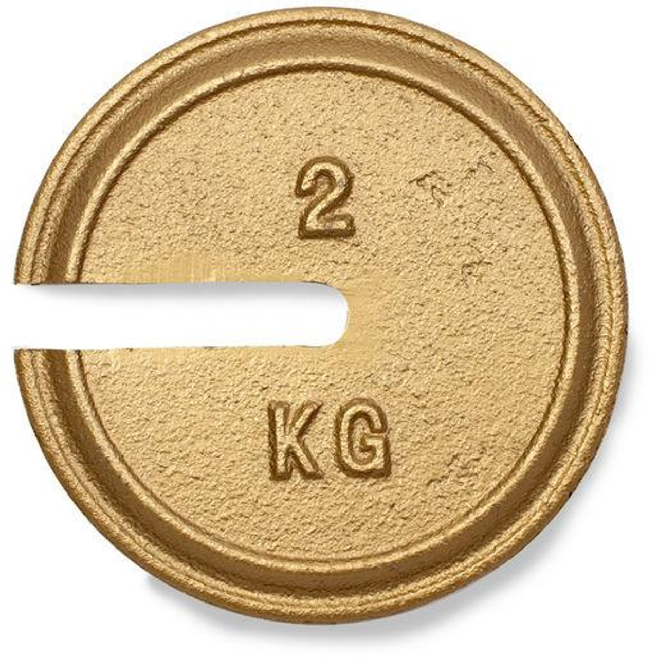 Troemner 2 kg cast iron slotted calibration weight astm class 5 nvlap