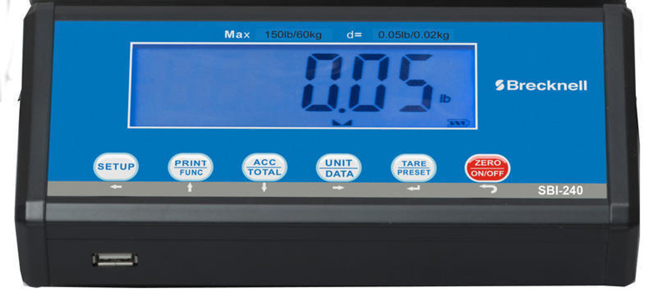 Brecknell PS-USB 30 lb Portable Shipping Scale, 30 lb x 0.01 lb, NTEP,  Class III Scales Plus