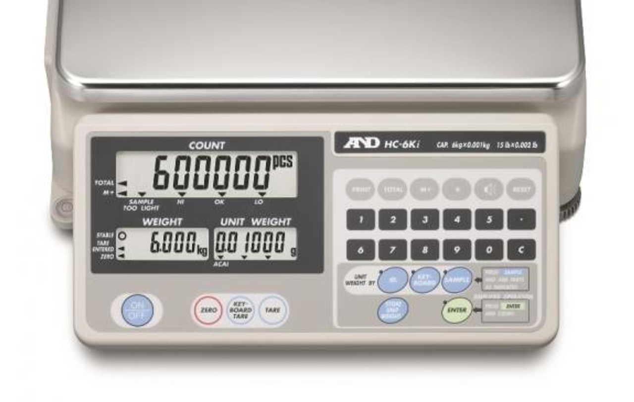 A&D Weighing HC-15Ki Industrial Counting Scale , 30 lb x 0.005 lb