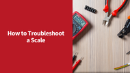 How to Troubleshoot a Scale