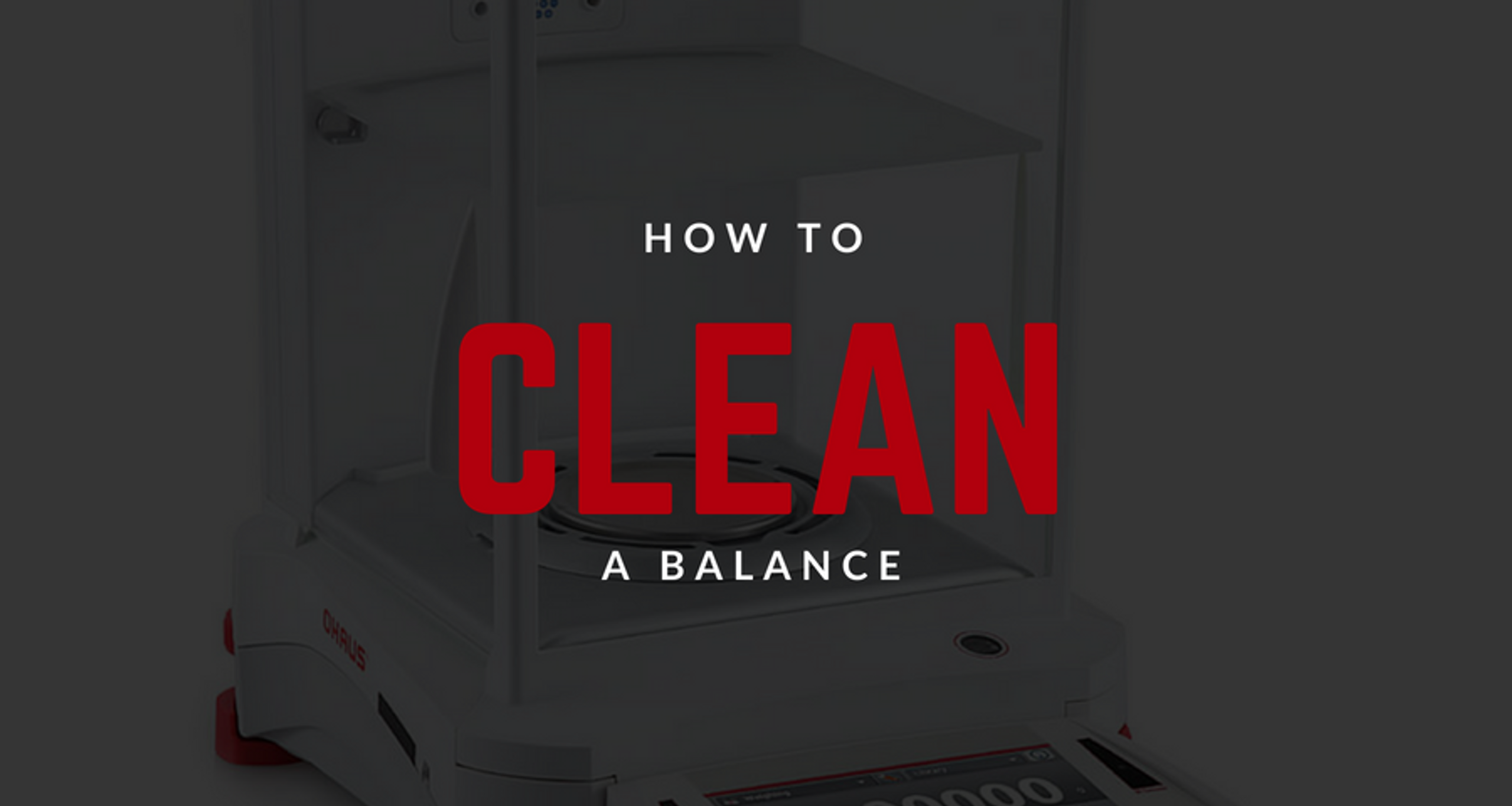 How to Clean a Balance Scales Plus
