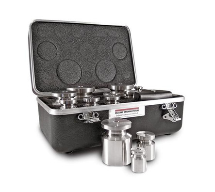 Rice Lake Stainless Steel Metric Weight Set, 2 kg - 1 mg, 26 Pieces, ASTM Class 5, 12528