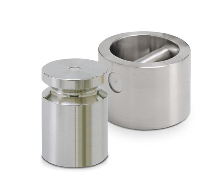 Rice Lake Weighing Systems Rice Lake 5 kg Stainless Steel Grip Handle Calibration Weight, ASTM Class 1, 12989