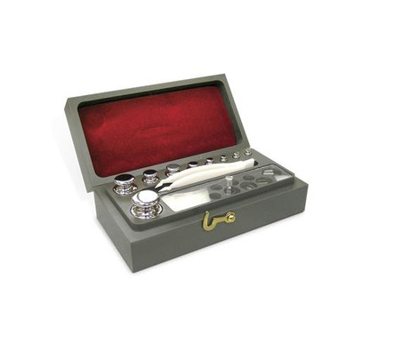 Rice Lake Precision Laboratory Weight Set, Calibration Certificate Included, 100 g - 100 mg, 13 Pieces, OIML Class E1, 30842