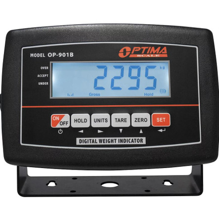 Optima Scale OP-901B-2PT-LCD Indicator, Replacement for OP-919 Pallet Beam Scale
