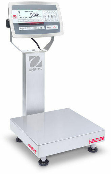 OHAUS D52XW5WQS6 Defender 5000 Washdown Bench Scale, 10 lb x 0.0005 lb, 10 x 10, NTEP