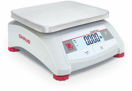 OHAUS Valor 1000 V12P20T Compact Bench Scale, 50 lb x 0.005 lb, NTEP Class III