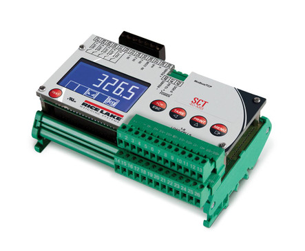 Rice Lake Weighing Systems Rice Lake SCT40-TCP Configurable Signal Conditioning Transmitter, 12-24VDC, TCP/IP Output, and RS485/232 Serial Port, DIN Mount