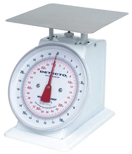 Detecto Cardinal Detecto T-50-KP Dual Unit Top Loading Dial Scale, 110 lb x 0.5 lb, 50 kg x 200 g 