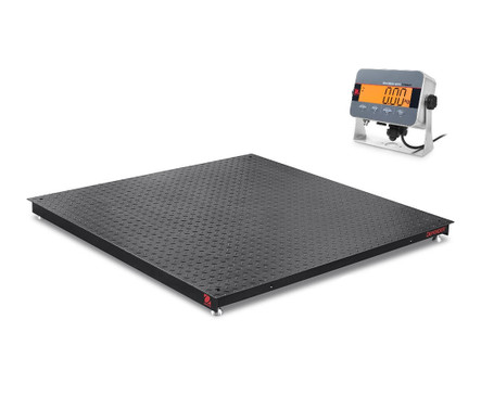 OHAUS Ohaus Defender 3000 I-DF33XW2500B1L Floor Scale, 2500 lb x 0.5 lb, NTEP, 4' x 4' 