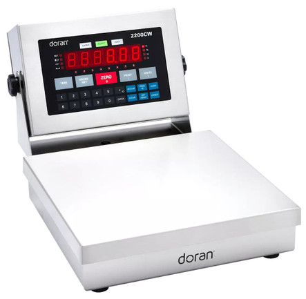  Doran 2202CW/88-ABR Checkweighing Bench Scale, 8"x8" Platform, 2 lb x 0.0005 lb 