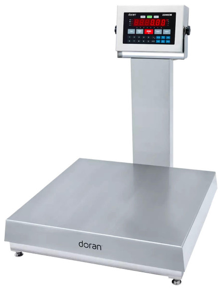  Doran 22500CW/18S-C20 Checkweighing Bench Scale, 18"x18" Platform, 500 lb x 0.1 lb, NTEP 